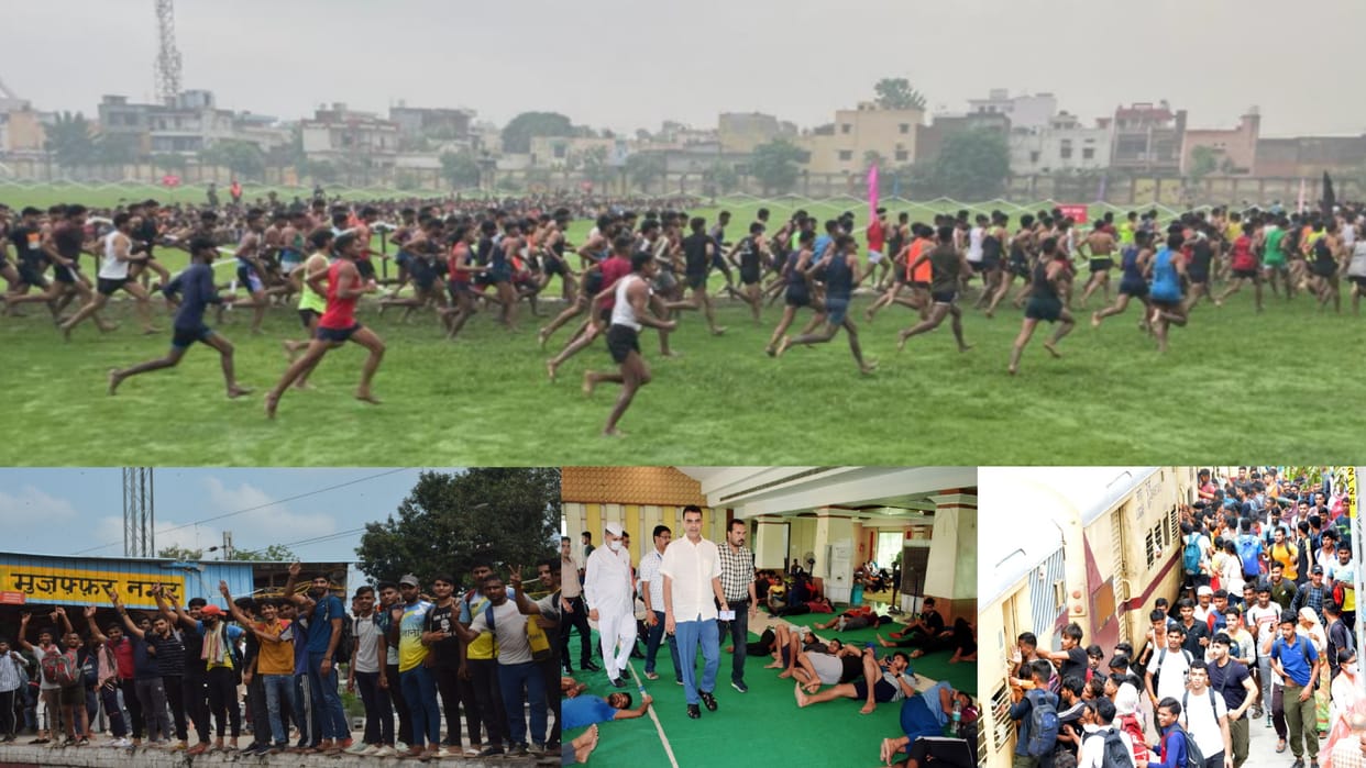 Agniveer Recruitment: youths ran on a muddy ground in Muzaffarnagar, broke some dreams