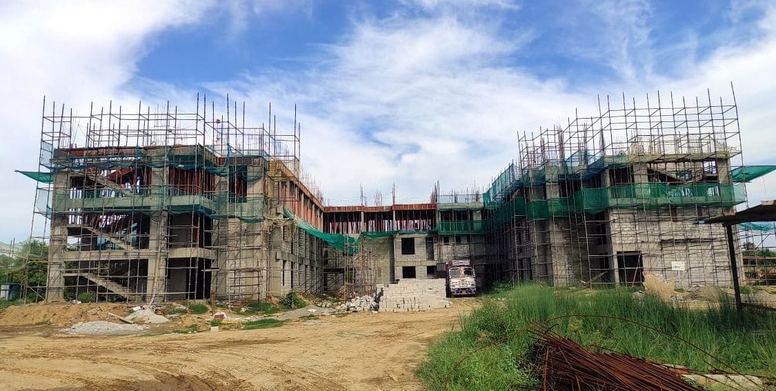 The pace of construction of Mahatma Vidur Medical College increased