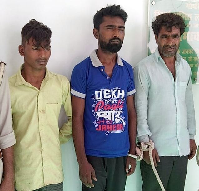 Theft revealed at five places, three thieves caught