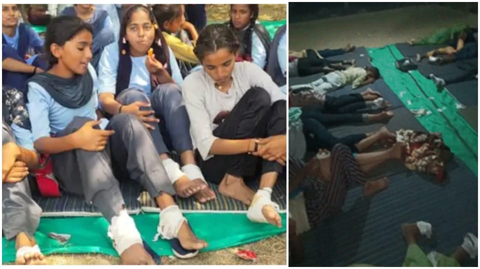 Rajasthan Children March For Appointment Of Teachers In School Bikaner