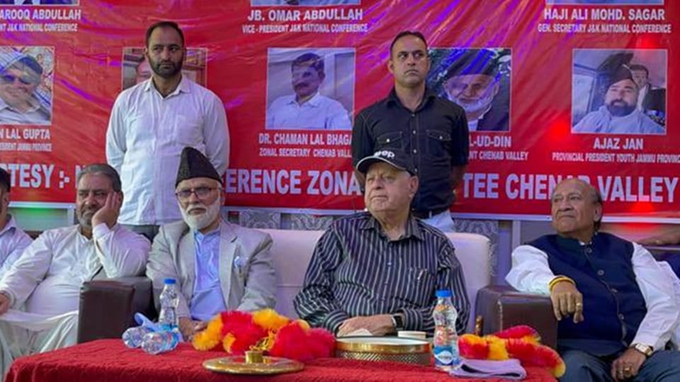 nc chief farooq abdullah on mehbooba mufti bhajan remarks