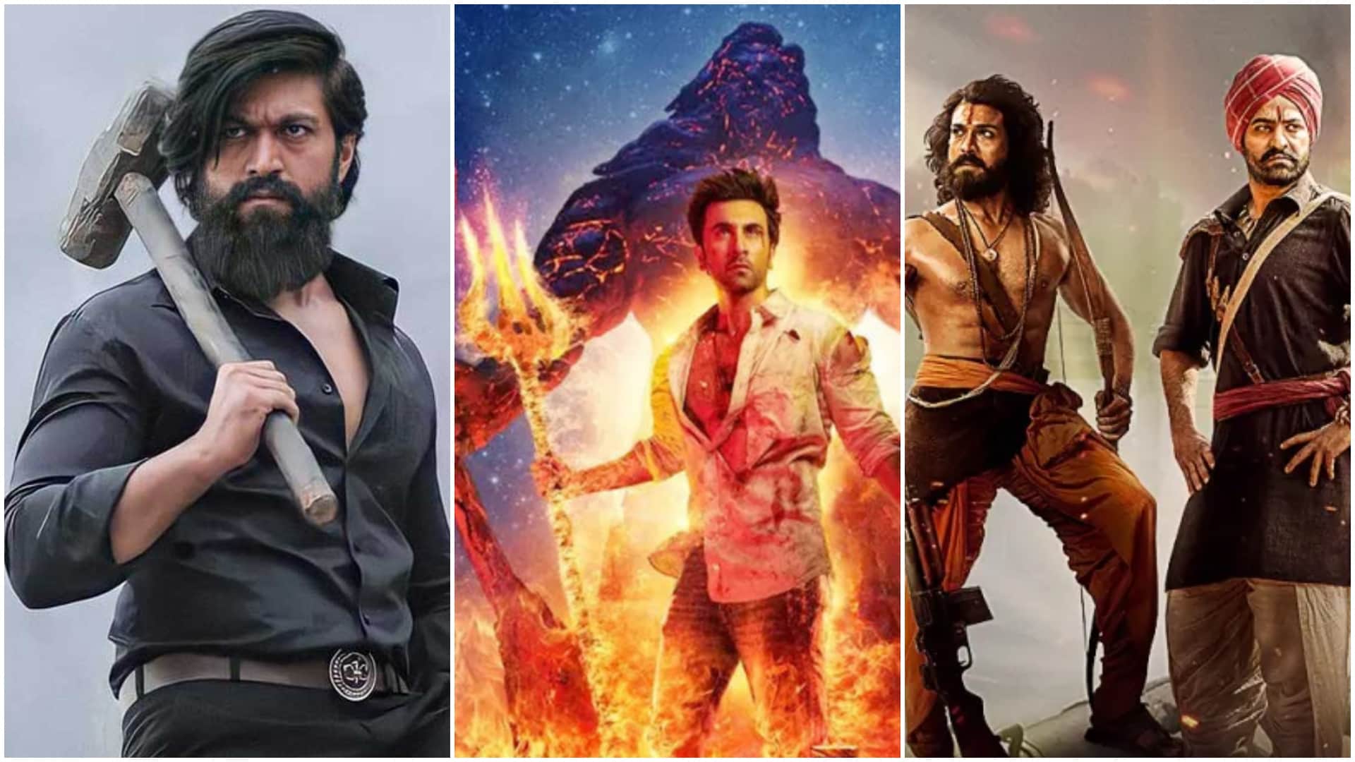 Ranbir Kapoor alia bhatt Brahmastra Beat KGF 2  In Most googled indian film list of 2022