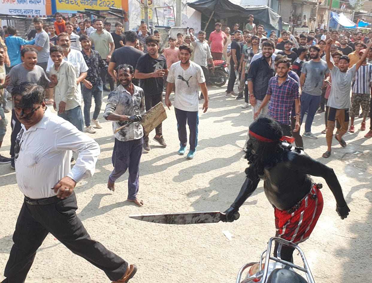 Uproar caused by the sword being used during the procession