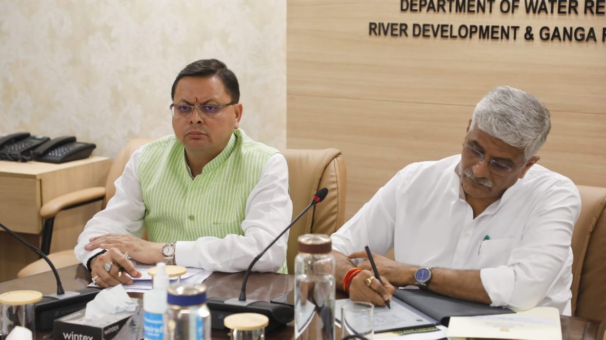 Kishau Dam Project: Cm Pushkar Singh Dhami Attend Meeting in Delhi