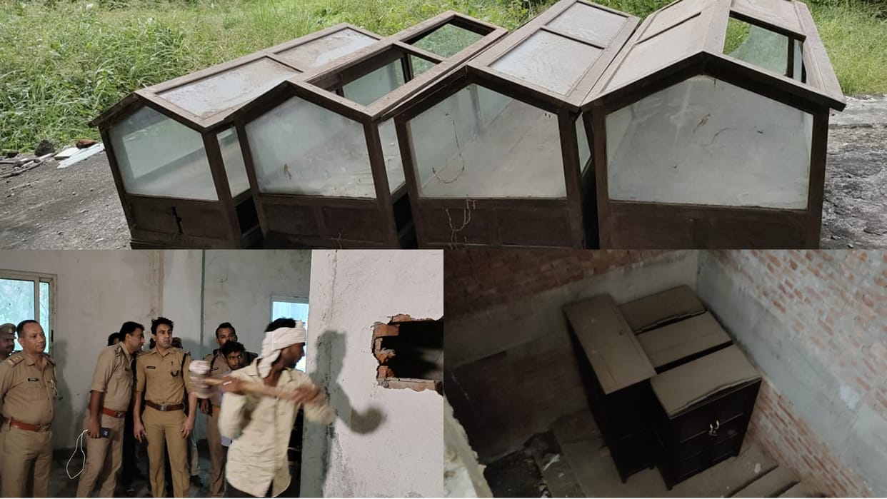 Madarsa Alias shelves found in a room of Jauhar University
