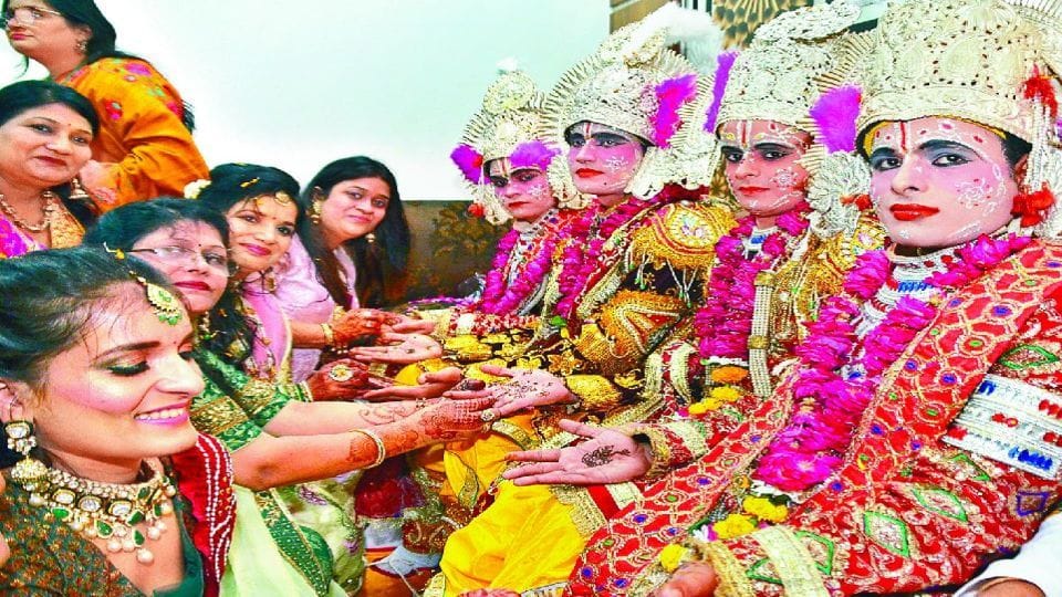 Janakpuri Mahotsav agra 2022 Mehndi ceremony in the house of Janak and Dasharatha