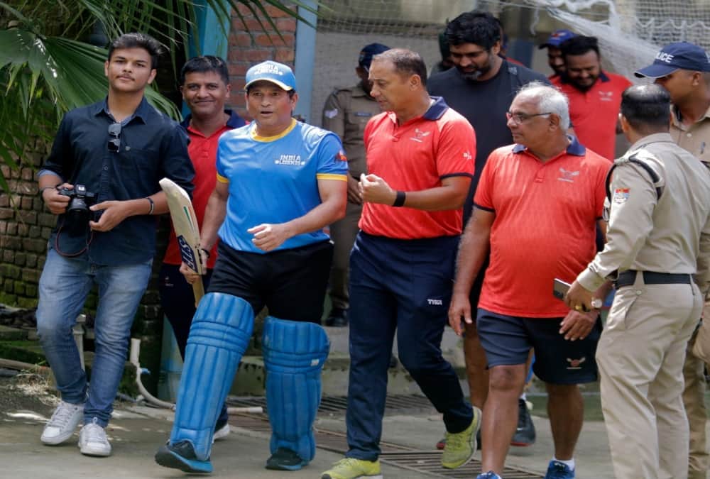 Road Safety World Series: Team India Practice match crowd of fans to watch Sachin