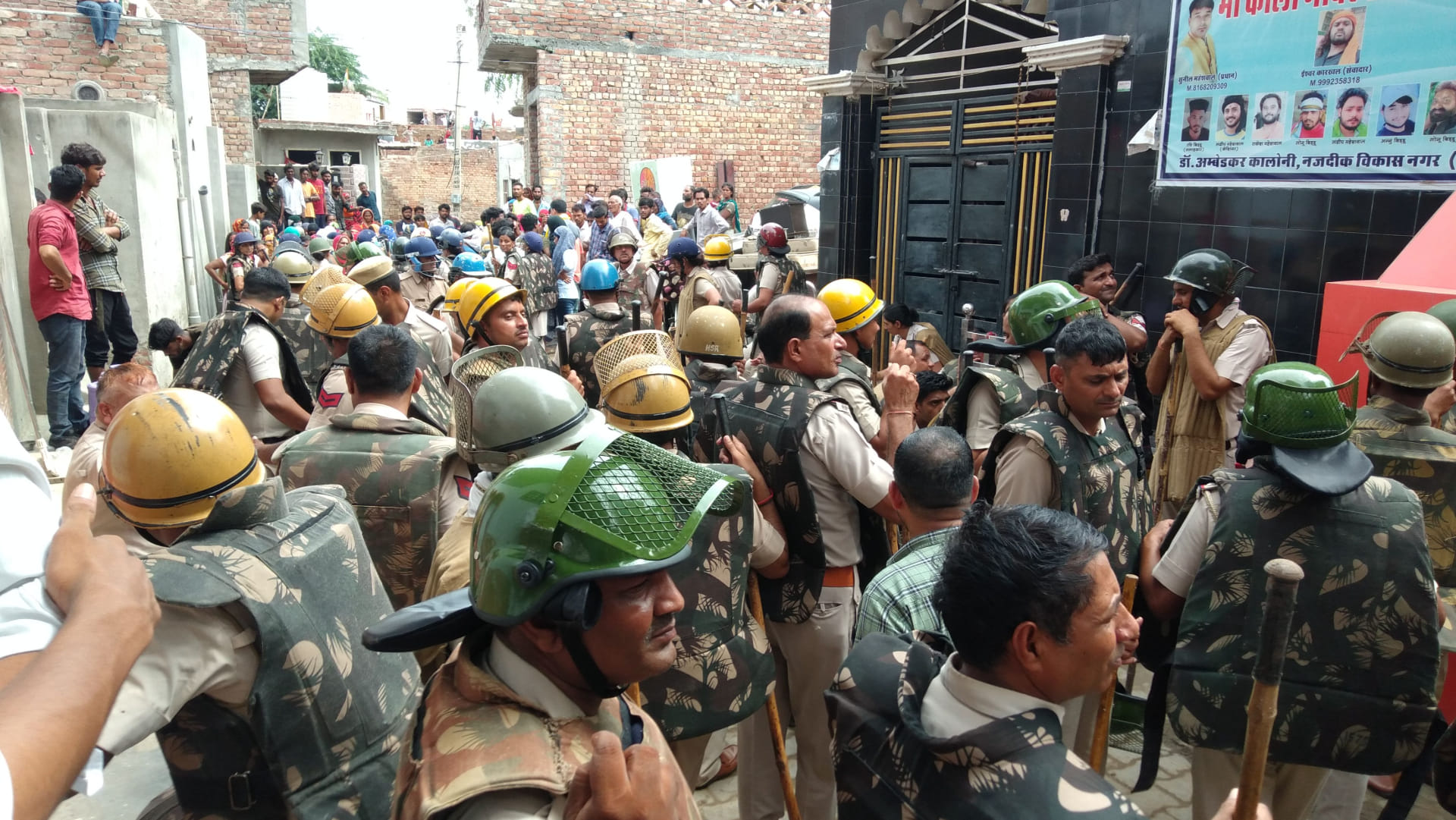 Hisar police take big action against drug smugglers, Illegal Constructions razed by Bulldozer