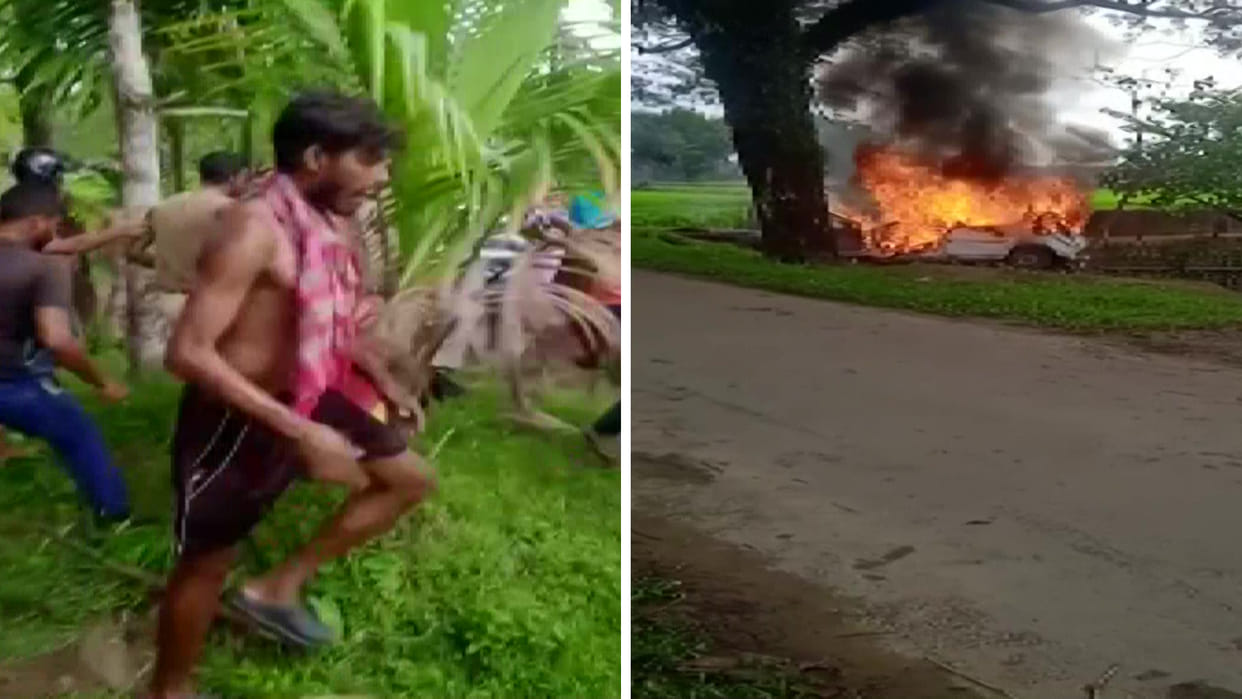 Person beaten up on suspicion of being child kidnapper Cachar Assam