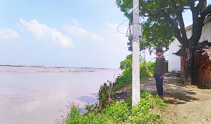बलिया में सरयू नदी उफान पर