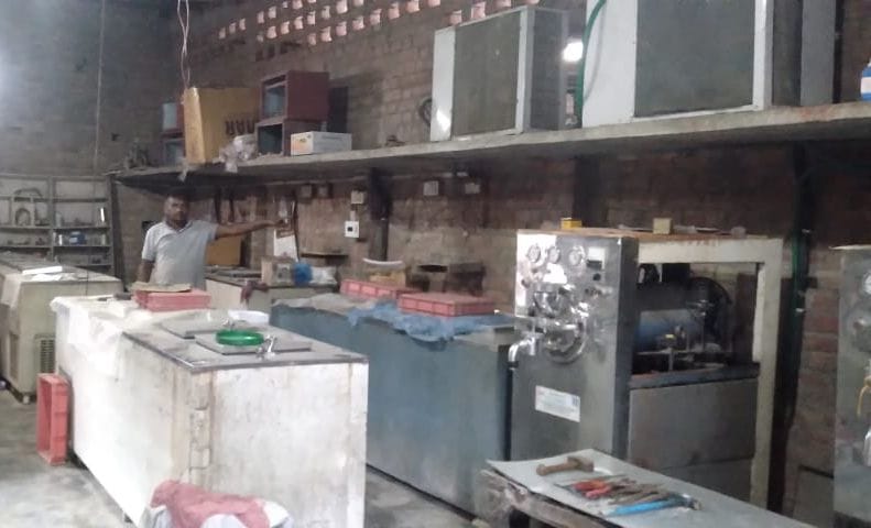 Scooty and equipment stolen from ice cream factory