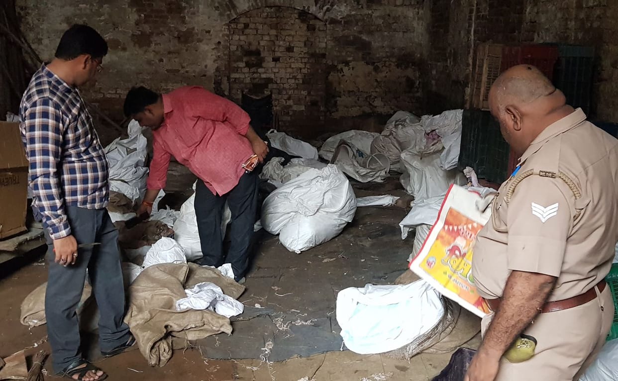CGST raid on pan masala agency godowns