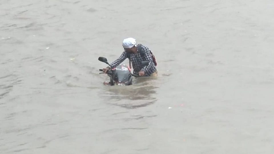 Heavy Rain In Delhi NCR People Troubled By Waterlogging In Gurugram work from home advisory issued