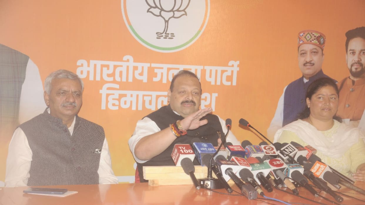 Co incharge Devendra Rana said that Congress conceded defeat before the elections, Pratibha admitted  the par