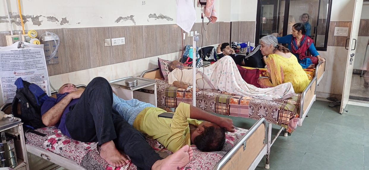 One bed, two patients, this is how the sick are being treated, Kurukshetra
