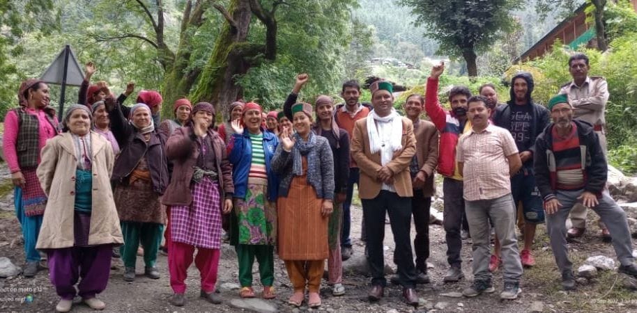 protest of people in rampur