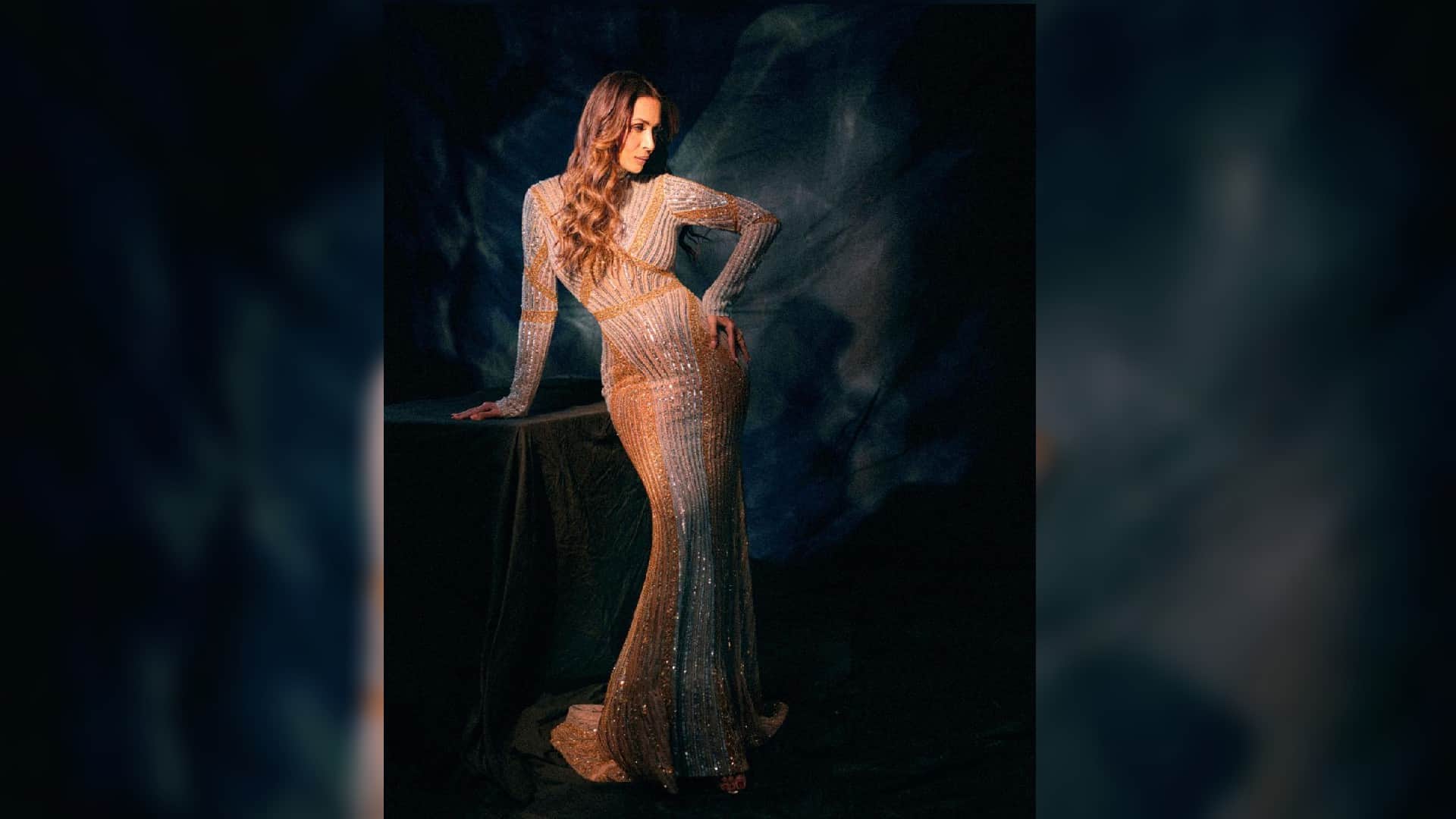 malaika arora grab attention at kareena kapoor 42 birthday bash in black tight fitting dress