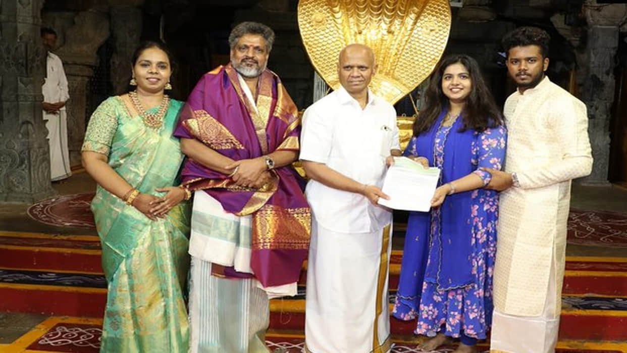 muslim couple donated rs 1 2 crore to Tirupati Balaji Temple