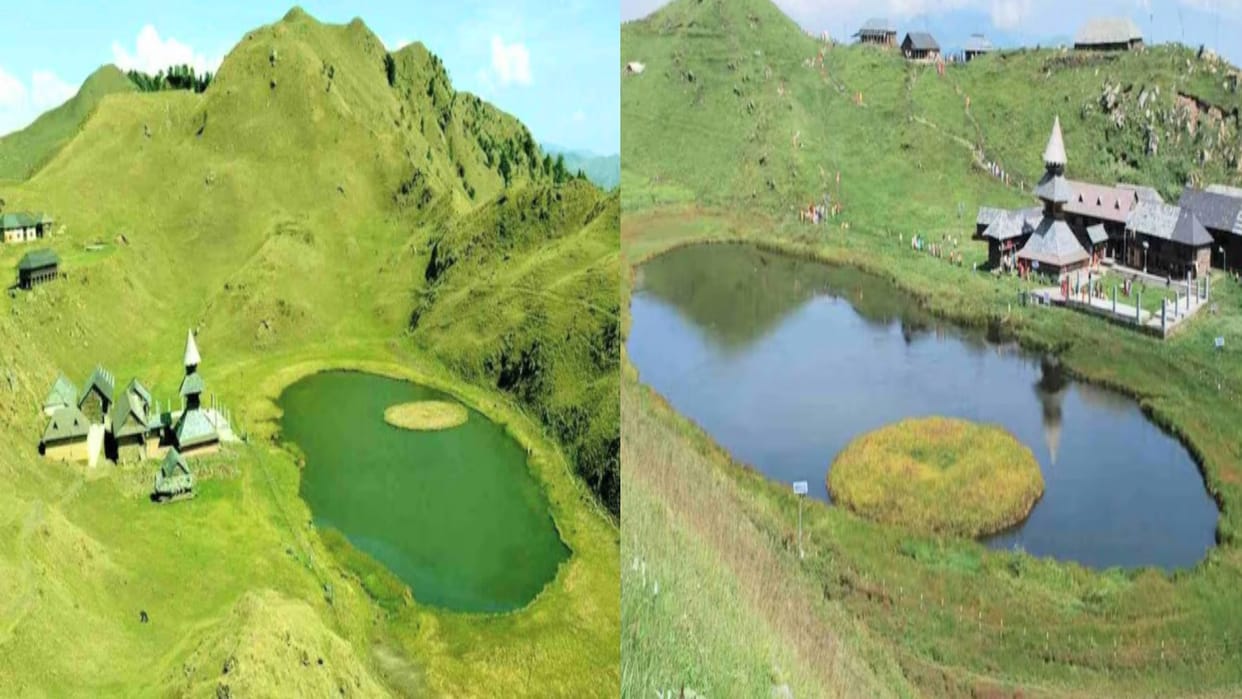 The land block keeps floating in Parashar Lake of Himachal, the mind gets thrilled after seeing the philosophi