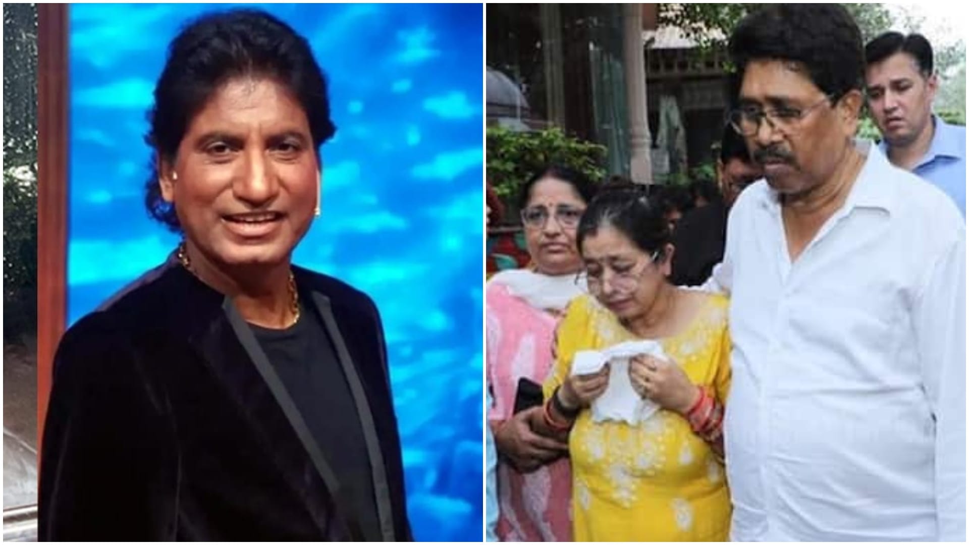 Raju Srivastav last rites comedian wife Shikha  Srivastav  got emotional after paying tribute to her husband