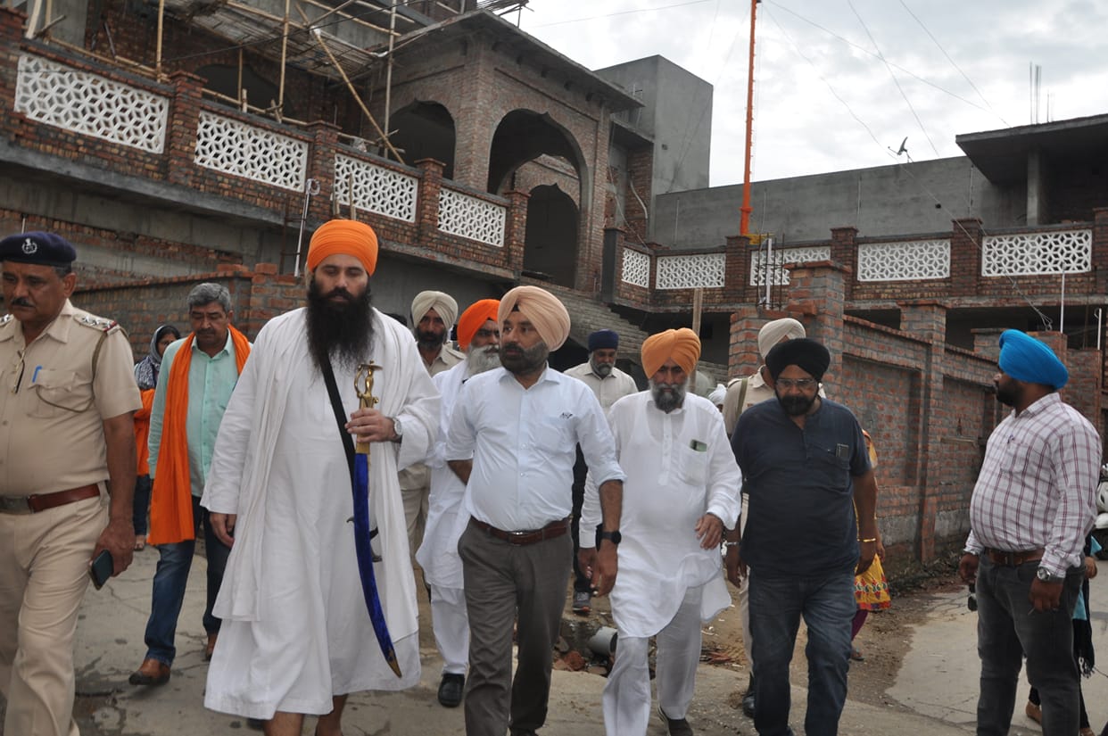 Symbolically, the work of handling the service of Gurudwaras started