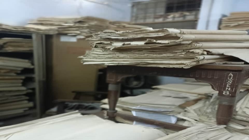 confidential chart like a trash in examination department of Dr. Bhimrao Ambedkar University agra