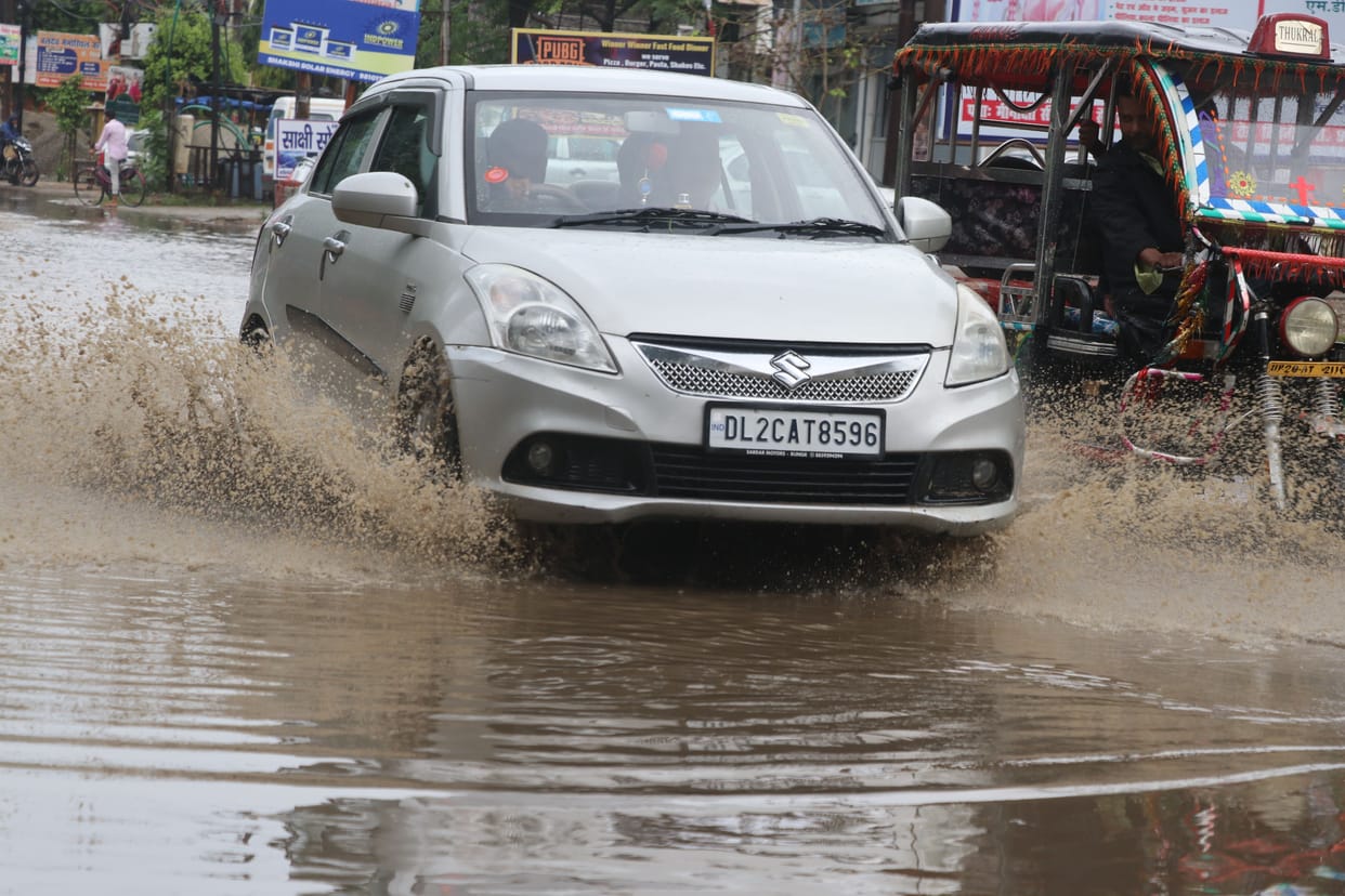 It rained heavily in the night and morning, 24 mm of rain fell in the district