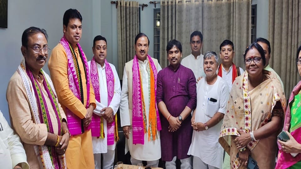 BJP MP Mahesh Sharma reached Tripura discussed about the 2023 assembly elections