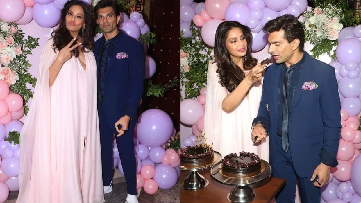 Bipasha Basu Baby Shower Pictures getting viral on social media with husband karan singh grover