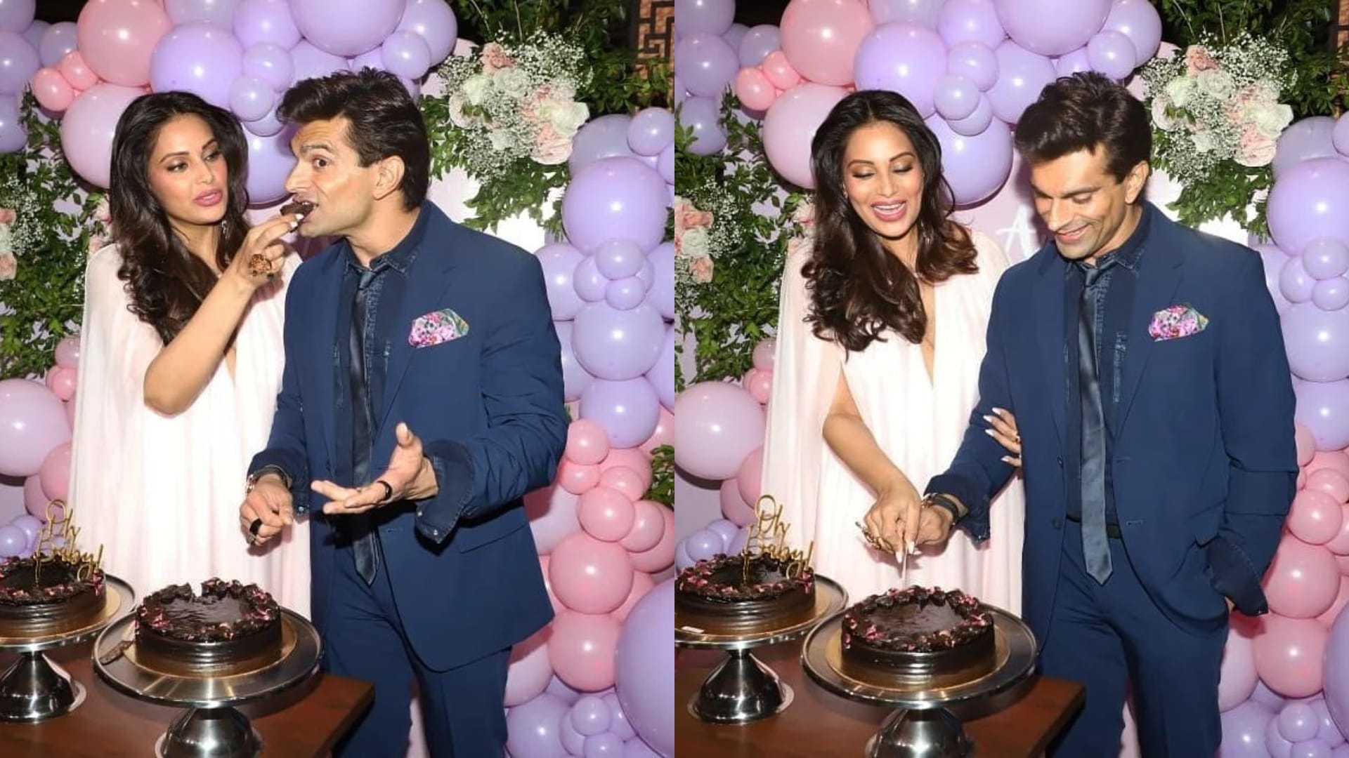 Bipasha Basu Baby Shower Pictures getting viral on social media with husband karan singh grover