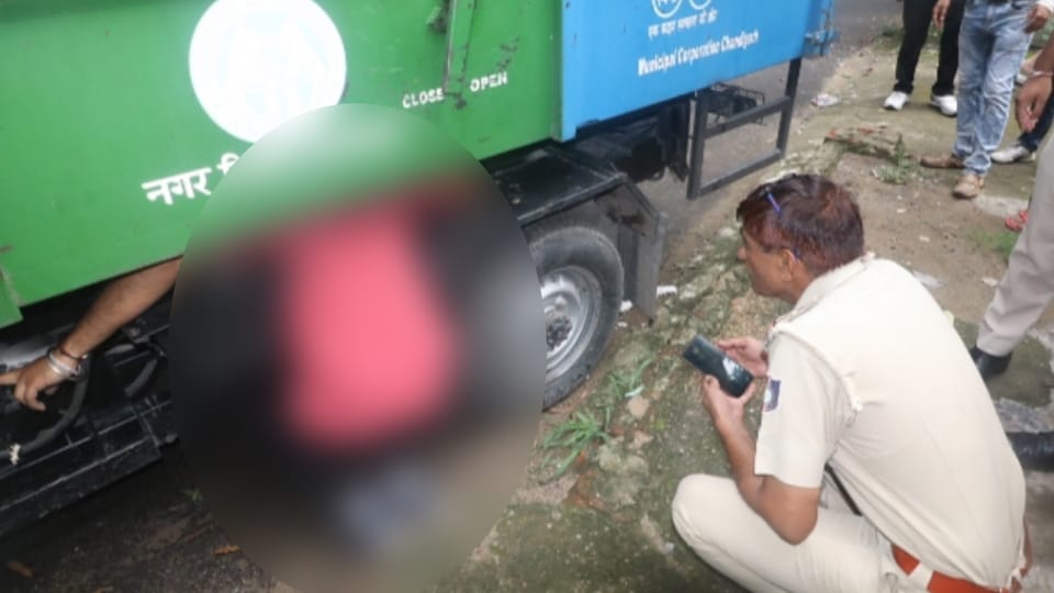 Driver buried under hydraulic trolley of door-to-door garbage pickup vehicle in Chandigarh