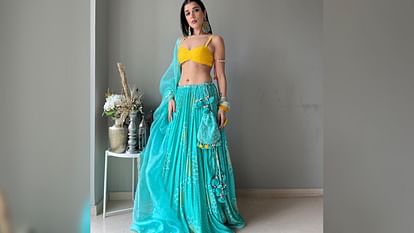 Hartalika Teej 2023 trendy lehenga look for teej puja