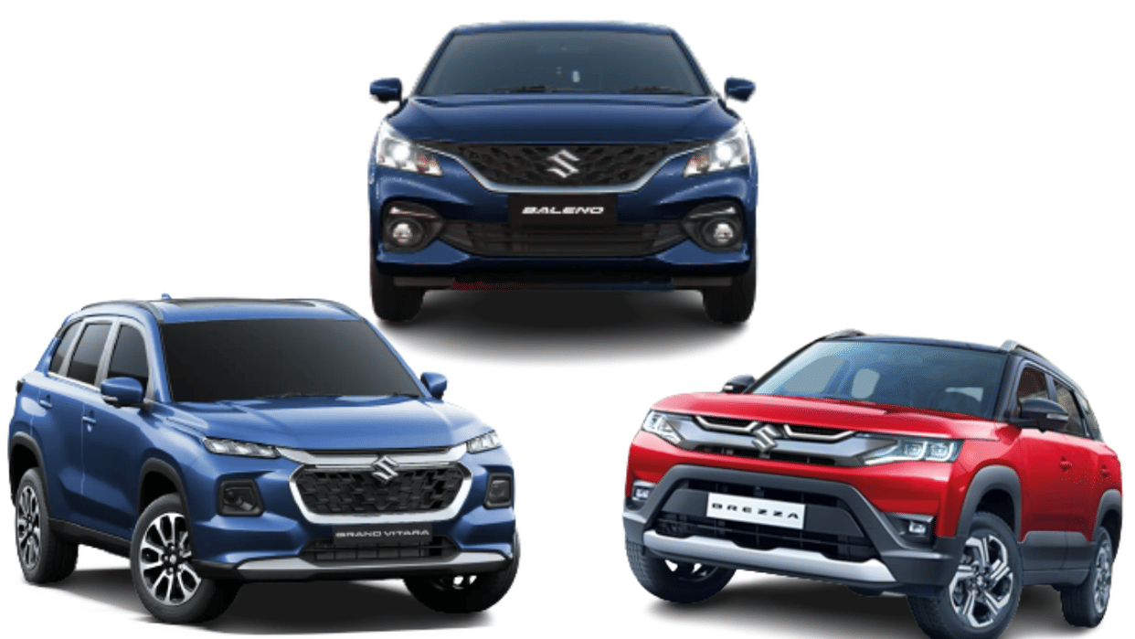 Three maruti suzuki cars comes with six airbags in India Breeza Baleno Grand Vitara