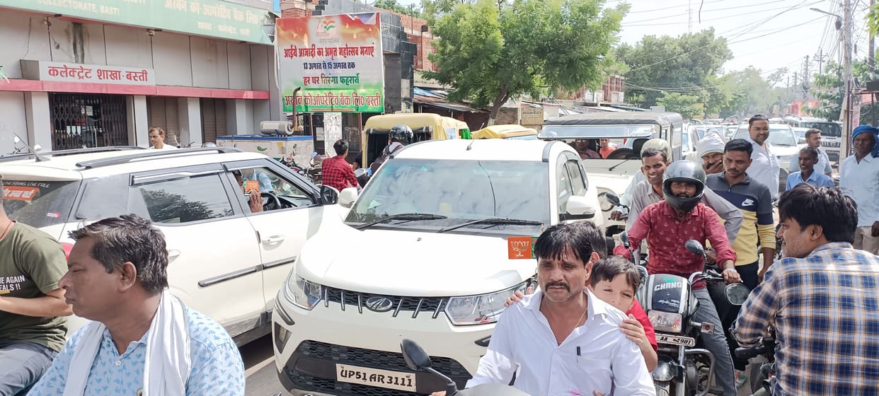 All efforts, still the hope of parking is not fulfilled