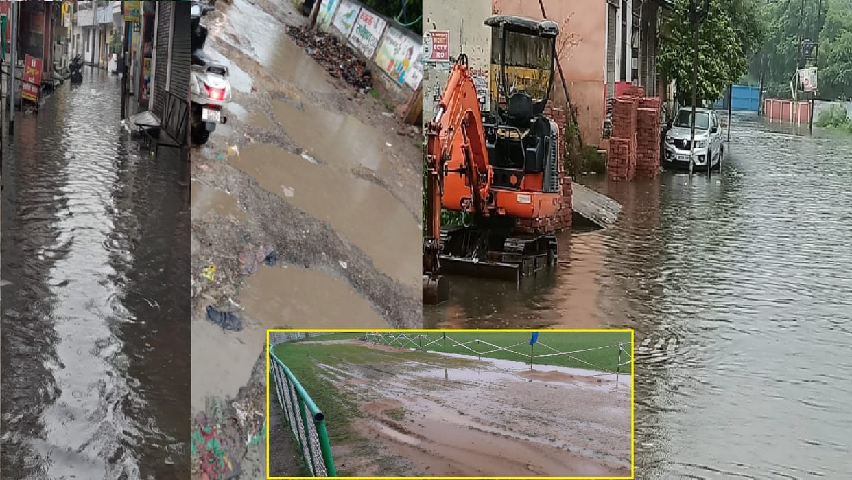 It is raining continue in western UP and stooped Agniveer recruitment in Muzaffarnagar see photos