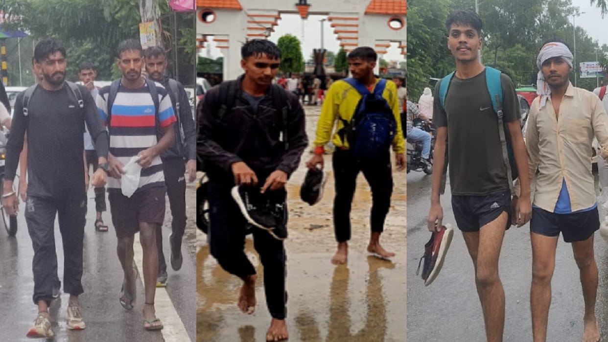 Agniveer Bharti 2022 The youth of Shamli had to return disappointed due to the rain