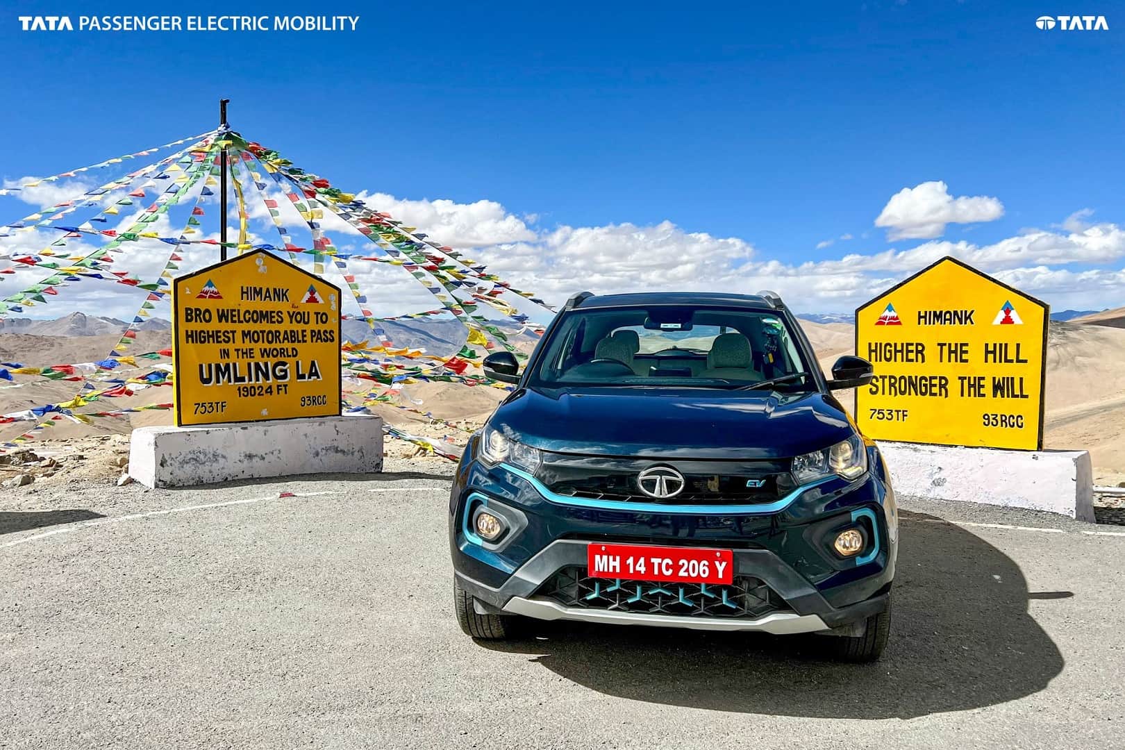 Tata Nexon EV Max enters India Book of Records first electric car to reach world's highest motorable road