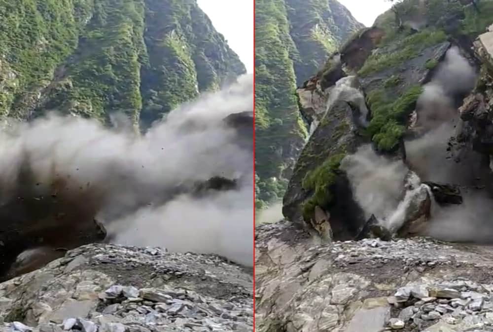 Heavy Landslide in Uttarakhand Due to Heavy Rain On Tawaghat Lipulekh Road Pithoragarh, Watch Video