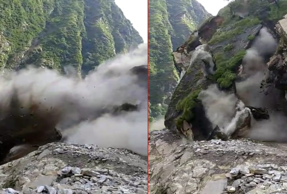 Heavy Landslide in Uttarakhand Due to Heavy Rain On Tawaghat Lipulekh Road Pithoragarh, Watch Video
