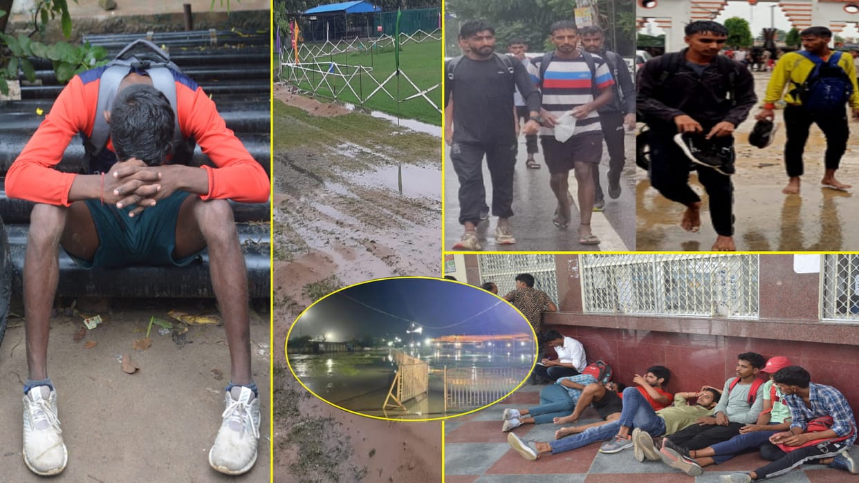 Agniveer Bharti 2022: youth returned after Rally postponed due to Water logging in the ground today