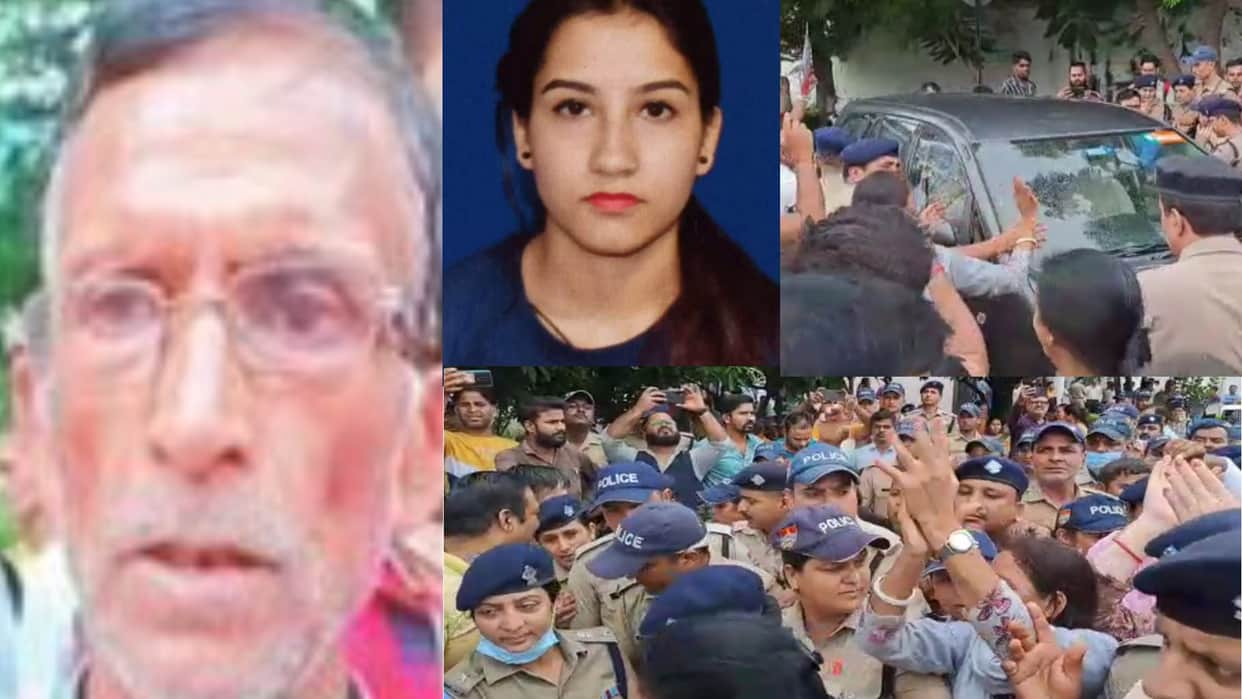 AnkitaDemandsJustice Ankita murder Case Ankita father gets emotional protest Uttarakhand news in hindi