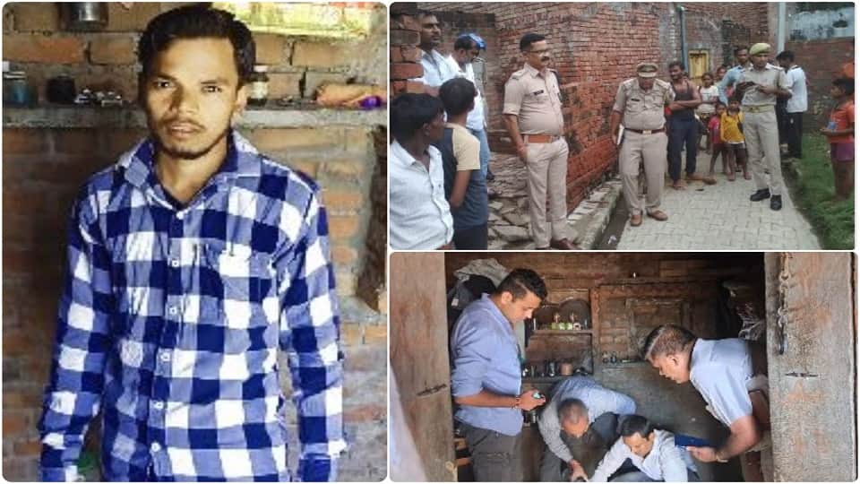 Dead body of young man found in blood-soaked in room suspicion on step-brother in Firozabad