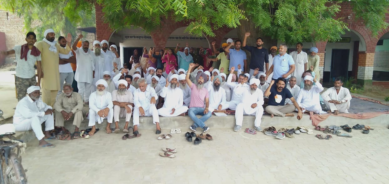 Angry villagers protest over merger of middle school with another school