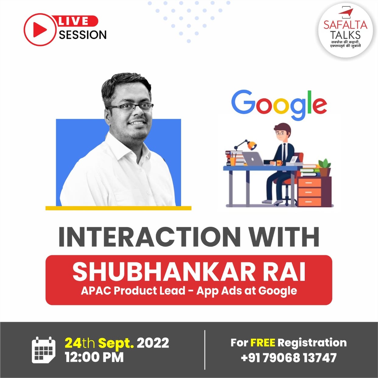 Meet the Product Head of Google APAC, who has experience working in big companies like Snapdeal-safalta