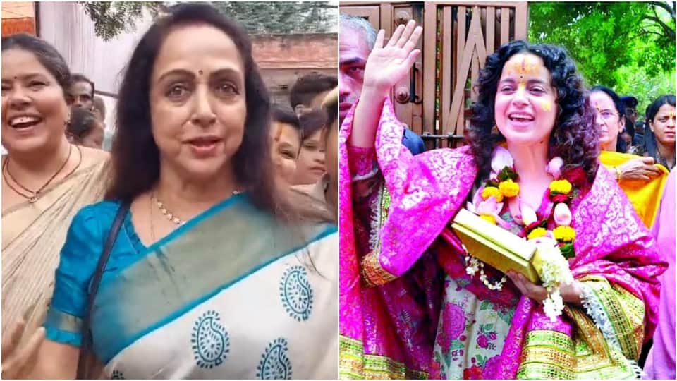 Hema Malini gave answer on the speculation of Kangana Ranaut contesting election from Mathura Seat