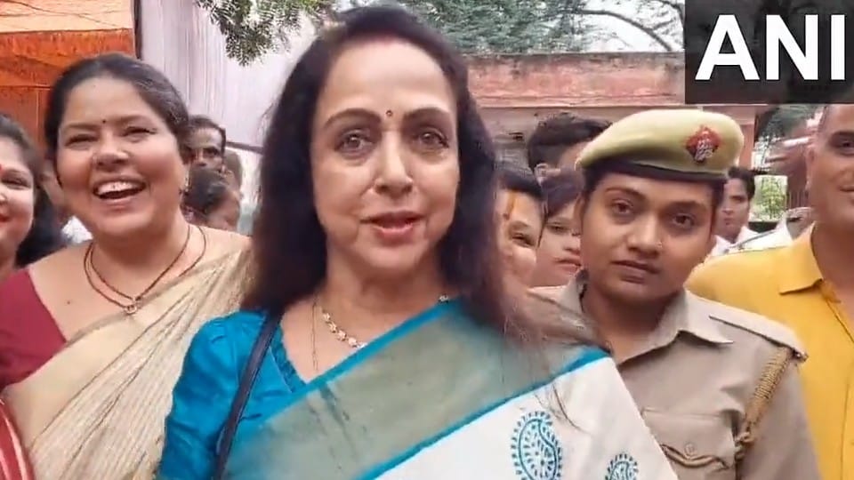 Hema Malini gave answer on the speculation of Kangana Ranaut contesting election from Mathura Seat