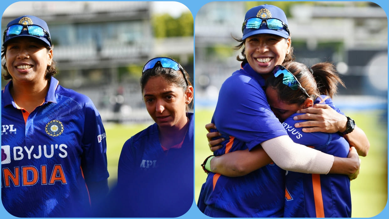 Jhulan Retirement: Captain Harmanpreet Kaur cried farewell to Jhulan Goswami, hugged as well, Rohit Sharma