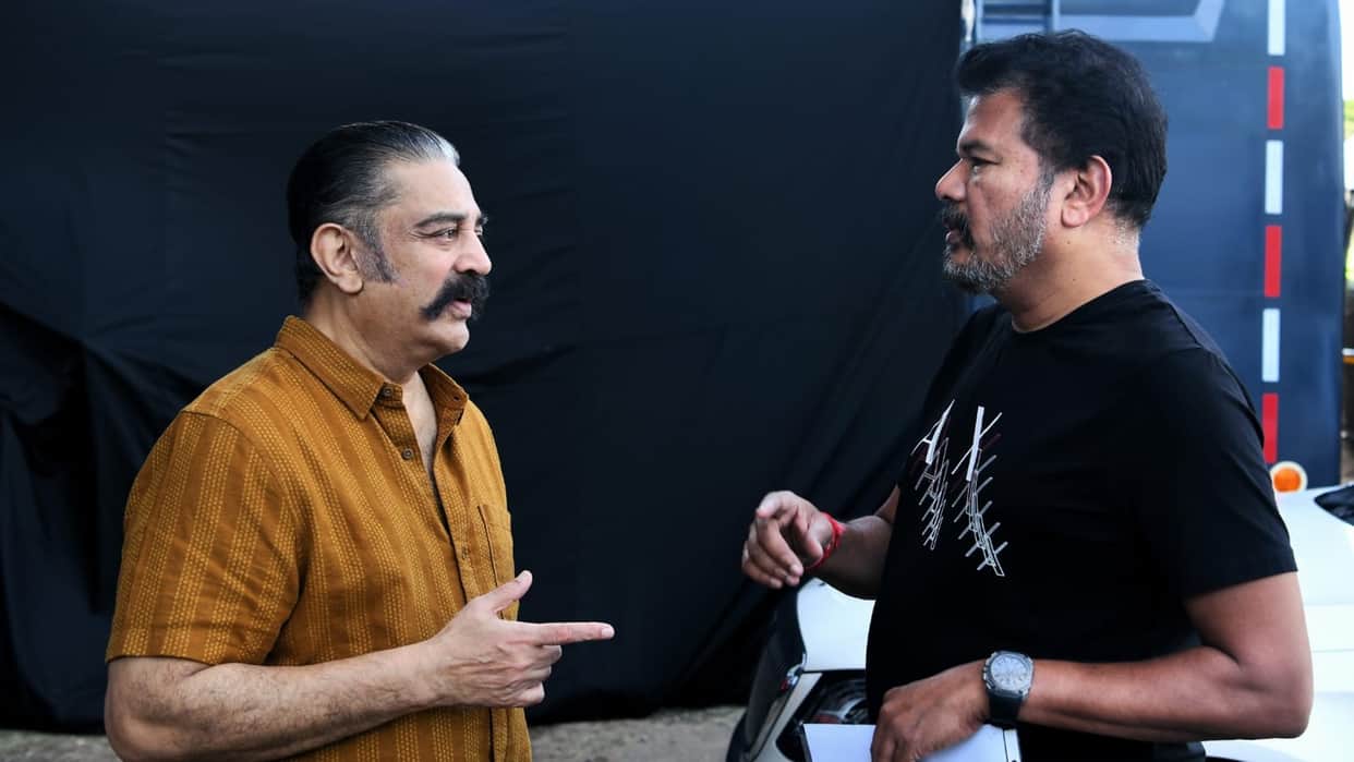 Actor Kamal Haasan has again started shooting for Indian 2 with director Shankar Shanmugam.