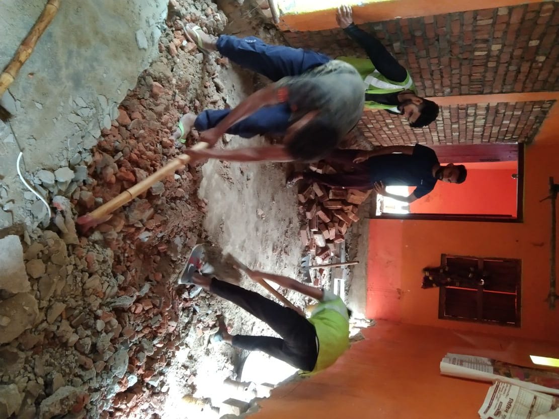 Temple shifting work will be done under the supervision of CCTV cameras