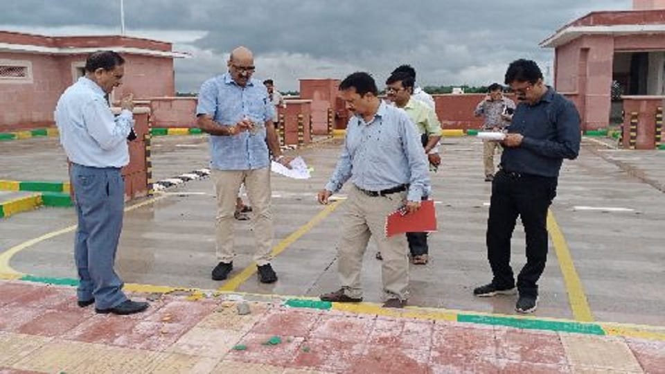 Joint Director of Tourism inspected multi-level parking in Govardhan Mathura
